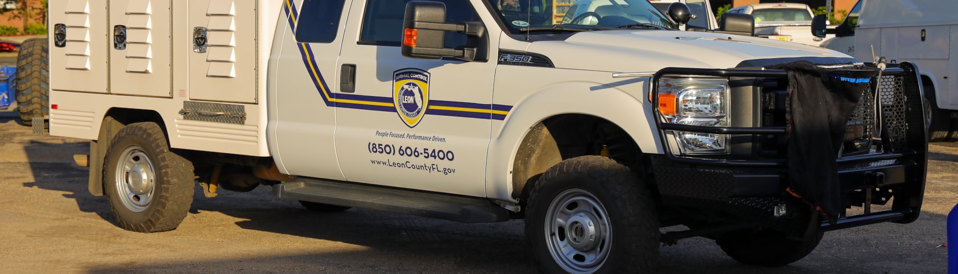 A Leon County Animal Control pick up truck