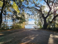 Boat landing ramp.