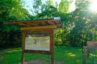 Kiosk at Fuller Road Landing