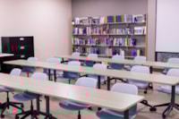 The Learning Commons provides dedicated space for adult education and English as a Second Language tutoring, supporting lifelong learning for all residents.