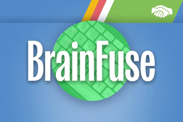 "BrainFuse" text-based graphic