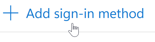 Add sign-in method